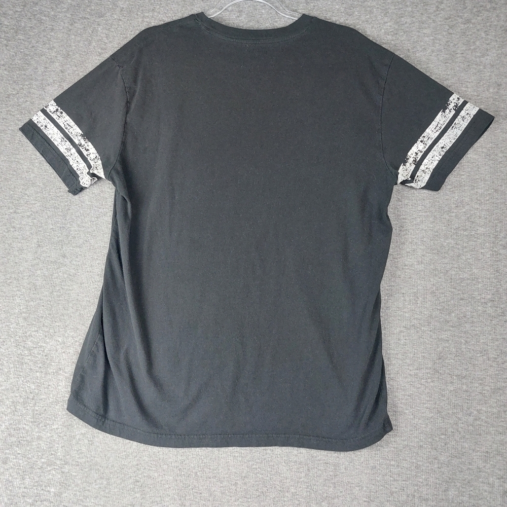 MARVEL MENS BLACK WHITE PUNISHER SHORT SLEEVE CREW NECK TSHIRT SIZE XL - Picture 4 of 5